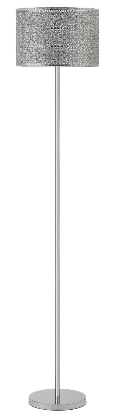 Collection - Firenze Fretwork - Floor Lamp - Nickel